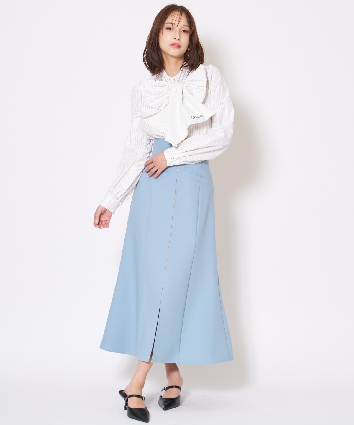 【先行予約受付中】フロントZIPマーメイドスカート