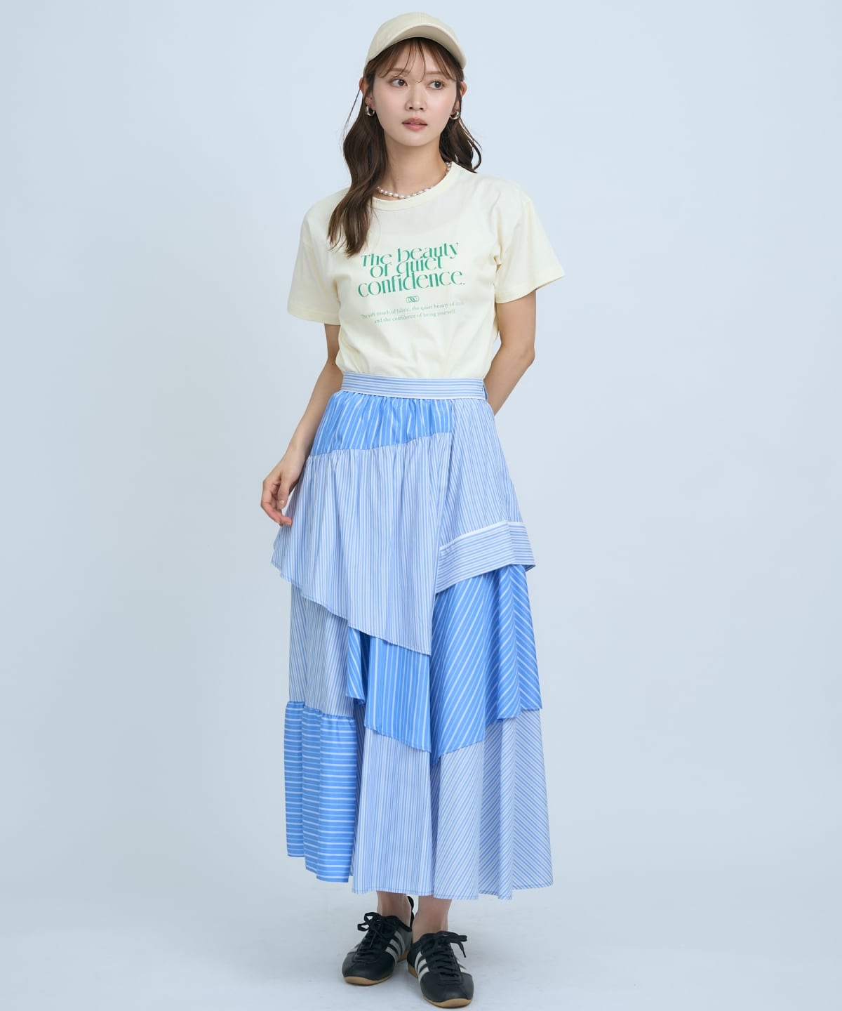 マルチストライプスカート