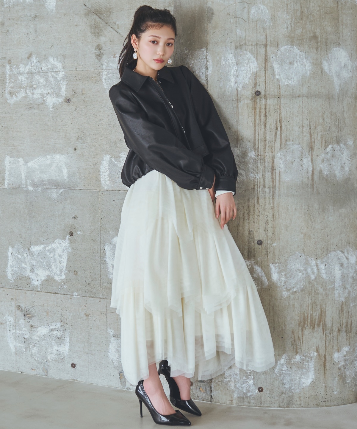 【先行予約受付中】チュールティアードスカート