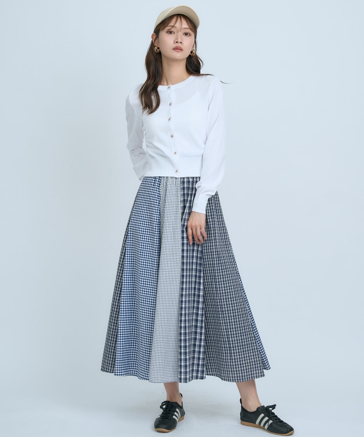 サッカーギンガム組み合わせスカート