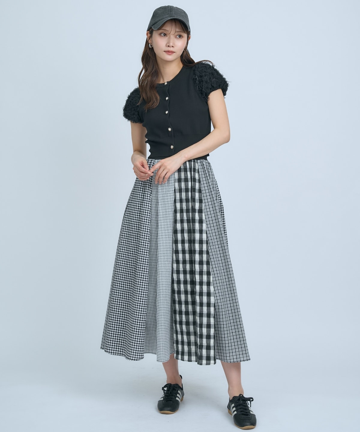 サッカーギンガム組み合わせスカート