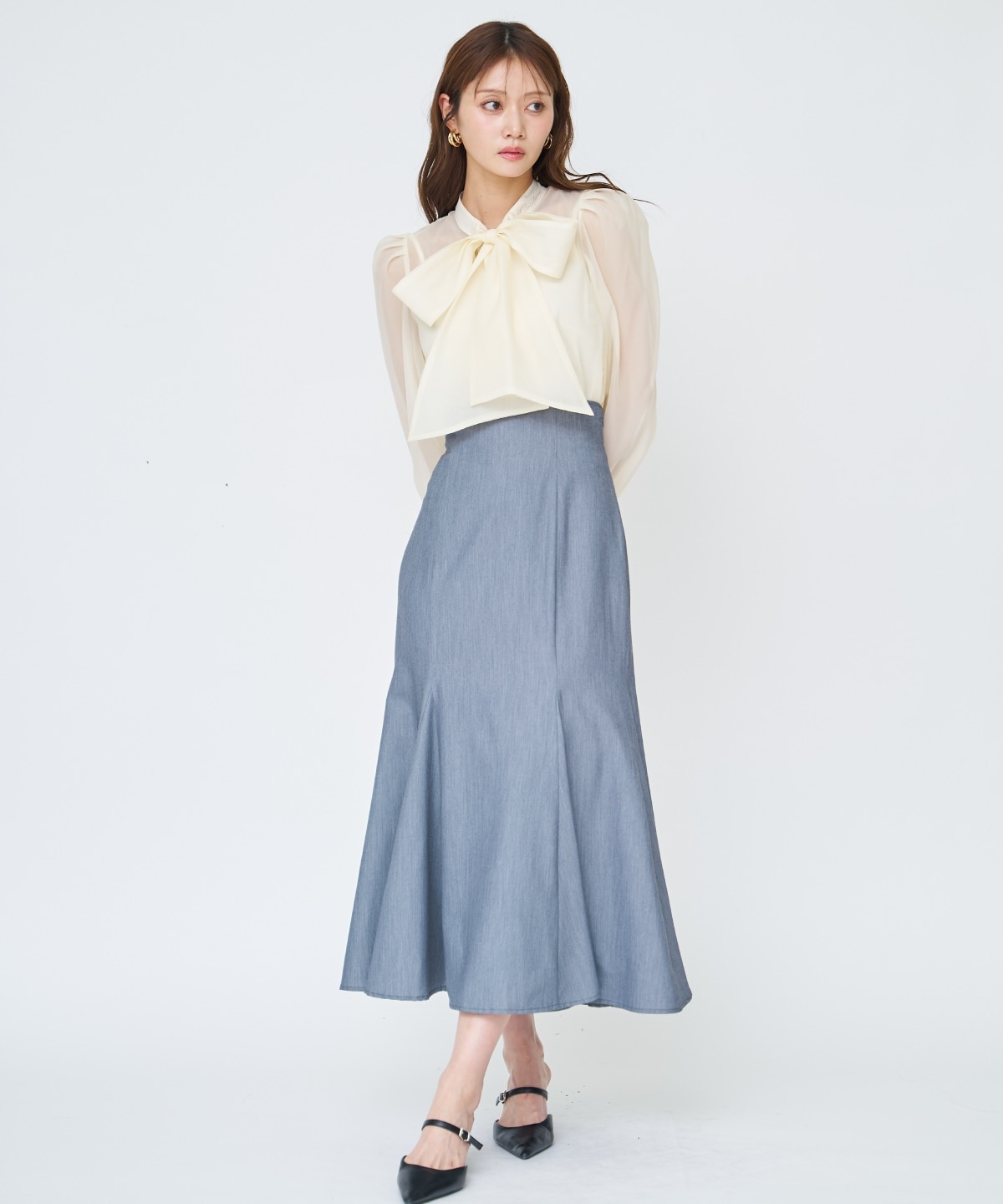 【先行予約受付中】バックレースアップマーメイドスカート