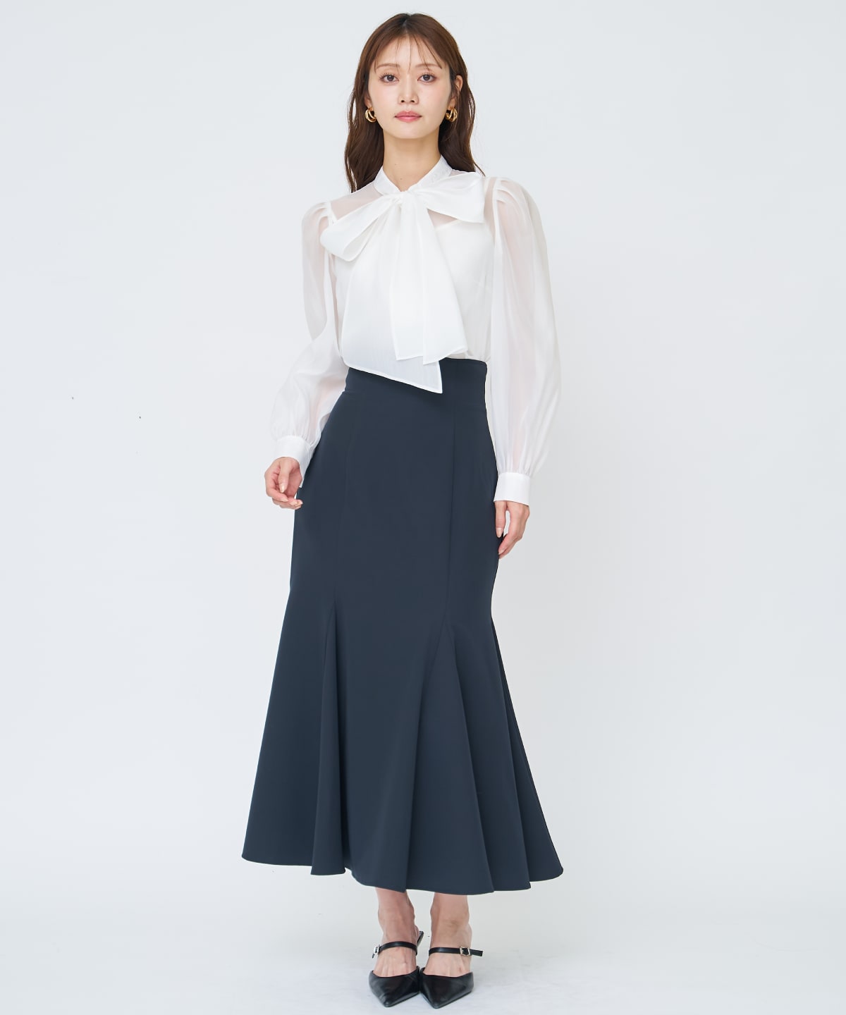 【先行予約受付中】バックレースアップマーメイドスカート