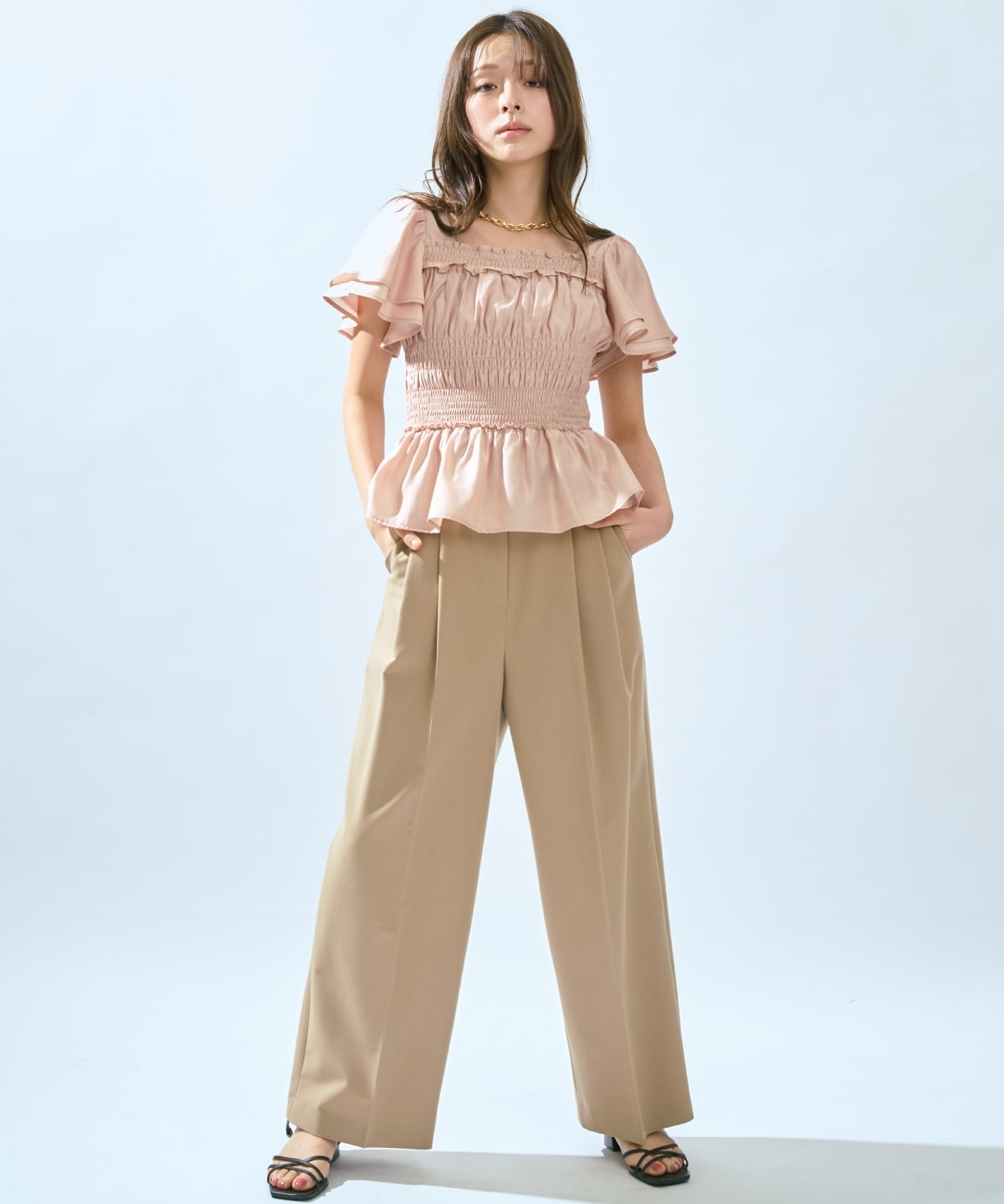 【先行予約受付中】2タックワイドパンツ