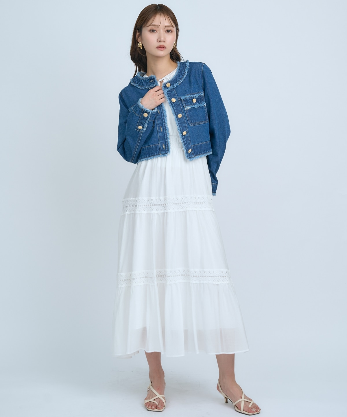 【先行予約受付中】フリンジデニムジャケット