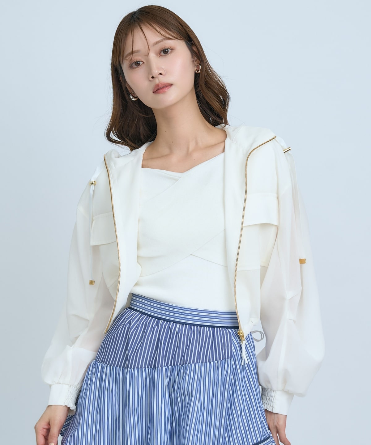 【先行予約受付中】シアーフーディーブルゾン