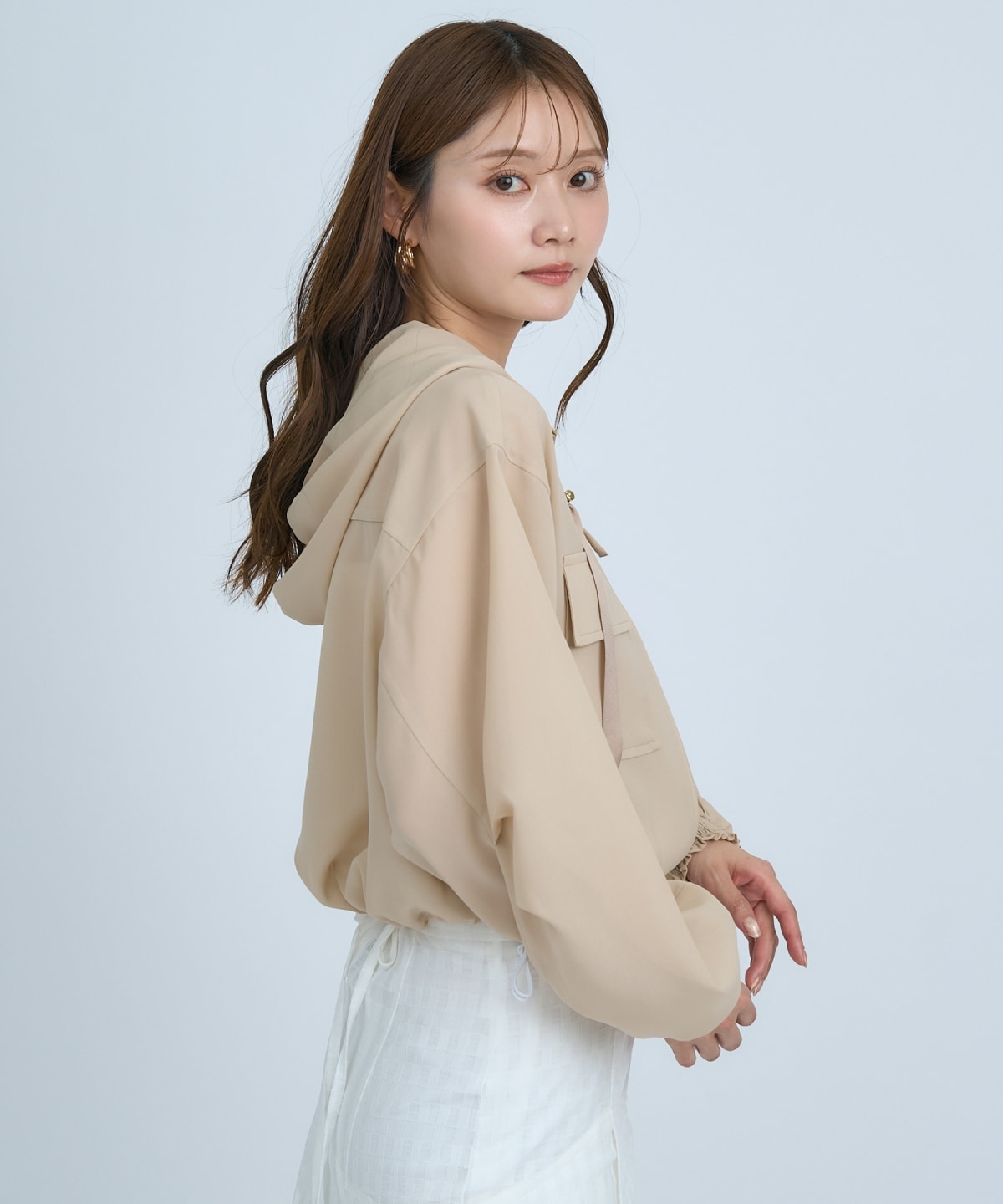 【先行予約受付中】シアーフーディーブルゾン