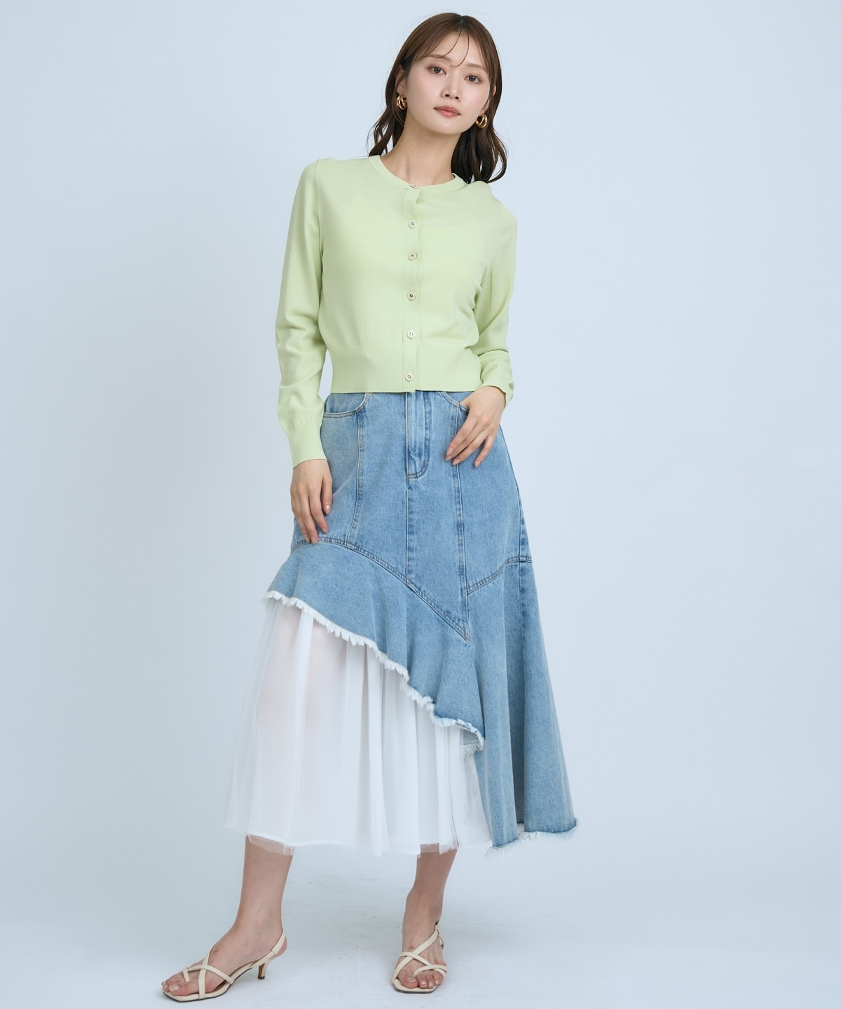 【UVカット】クルーネックカーディガン