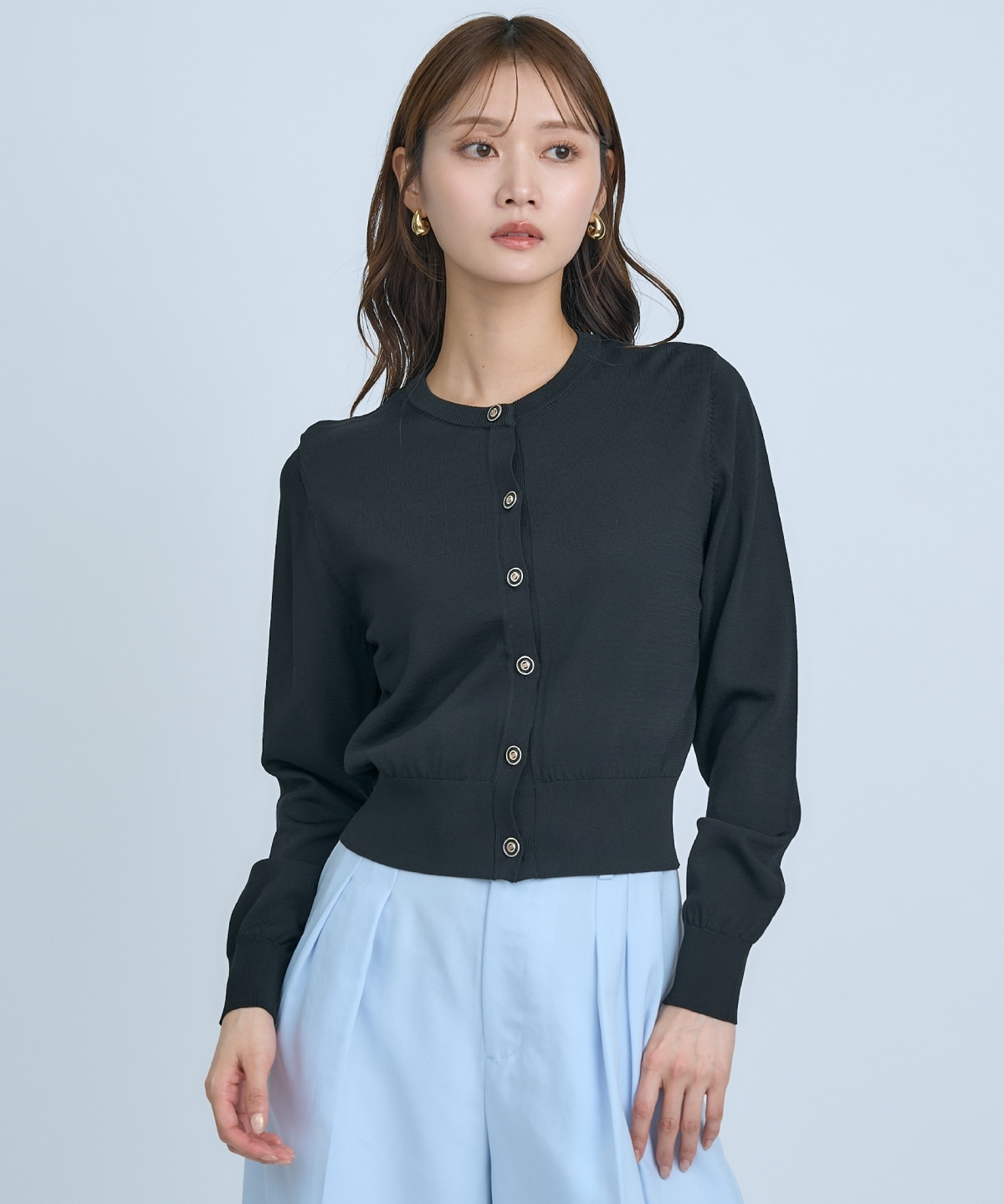 【UVカット】クルーネックカーディガン