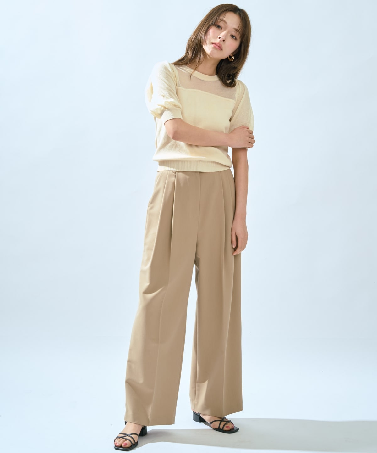 【先行予約受付中】シアーニットクルーネックプルオーバー