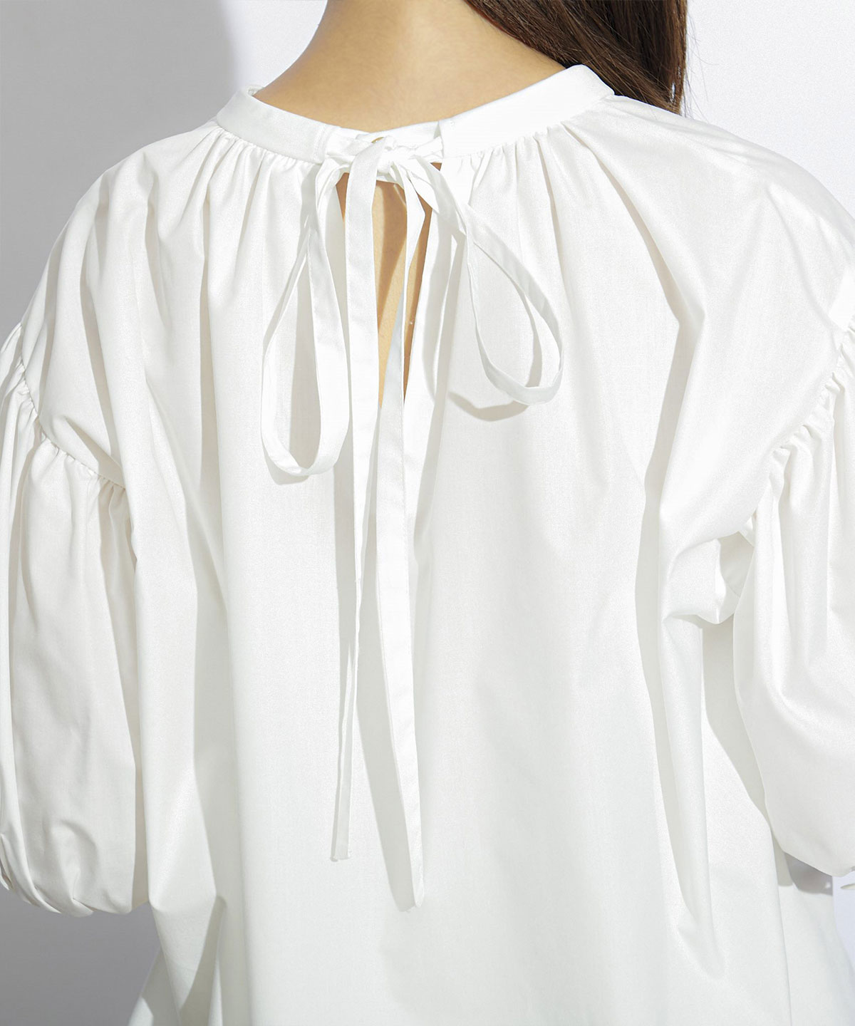 ボリューム袖バックリボンブラウス F オフホワイト Redyazel 公式オンラインショップ バーンデストローズ