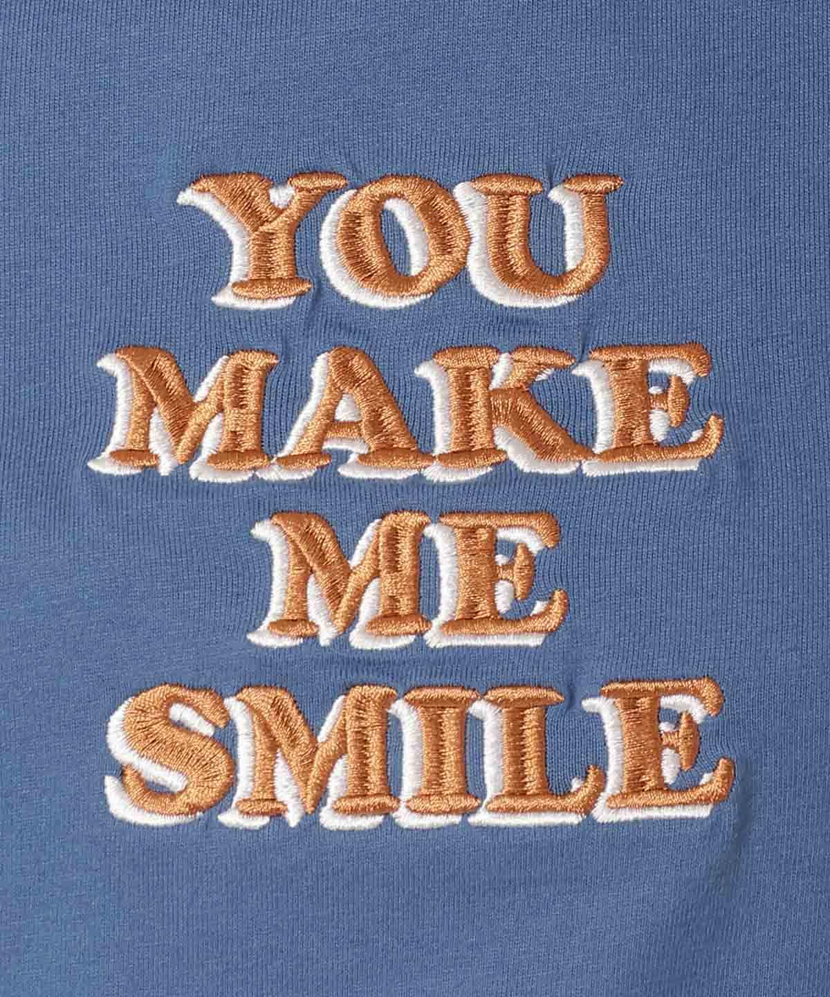 YOU MAKE ME SMILE 刺繍Tシャツ