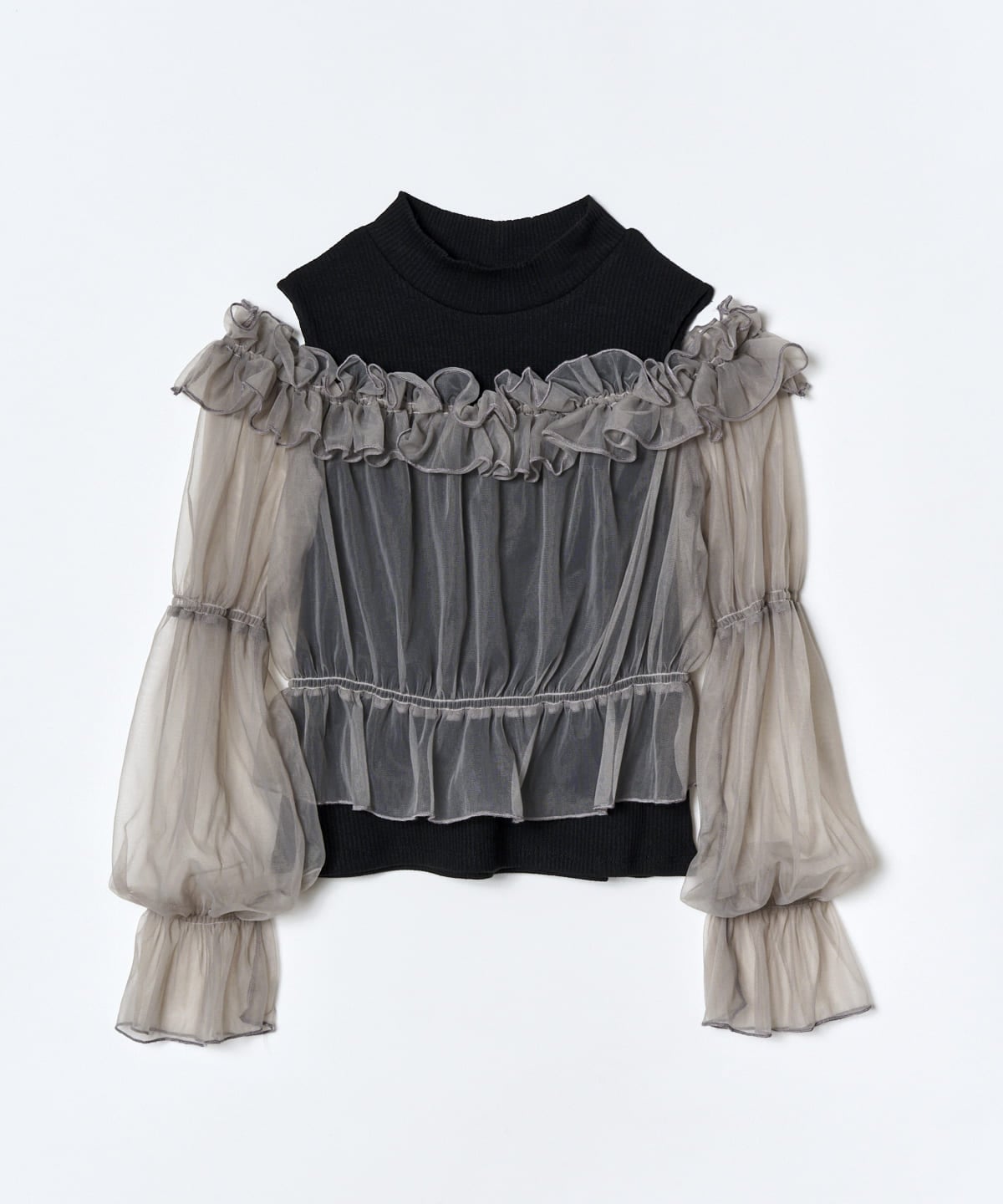 チュールドッキングニット