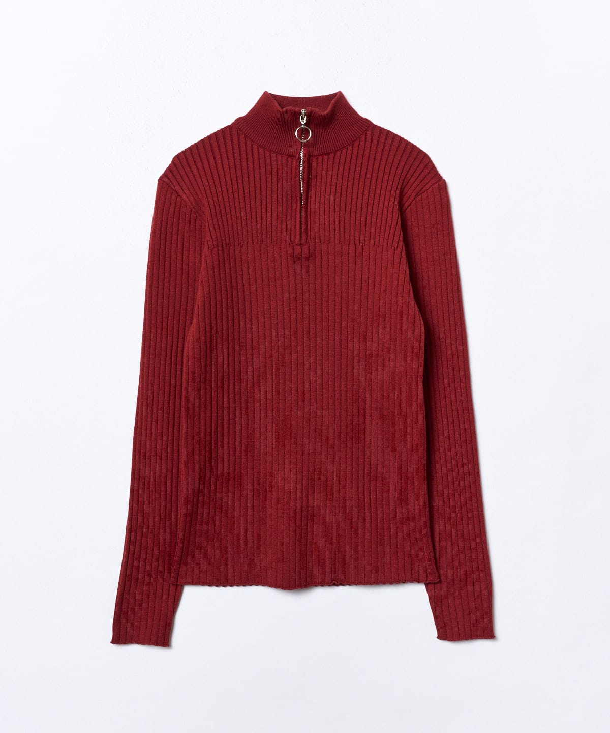 ジップアップニット