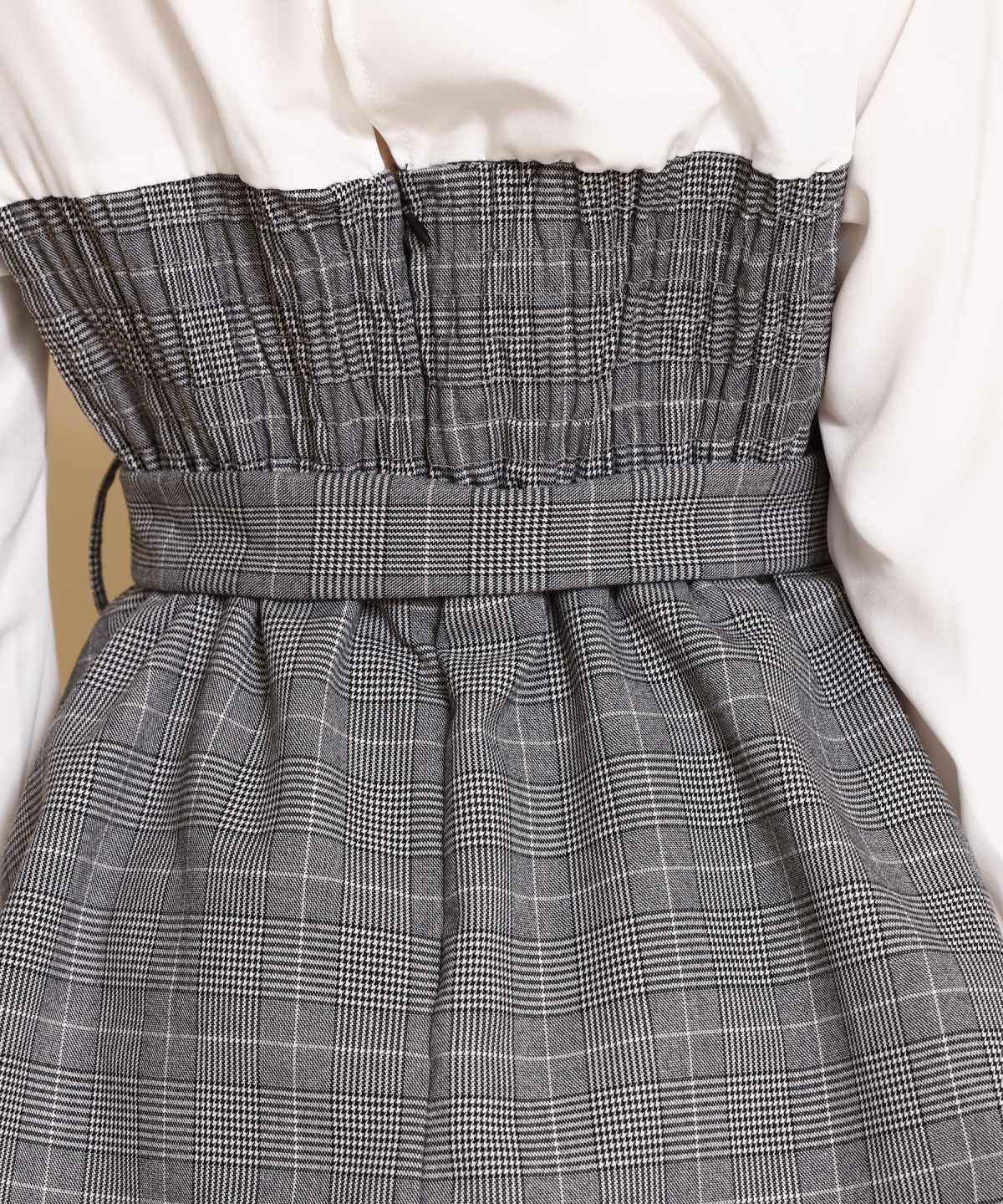 シャツドッキングベアワンピース