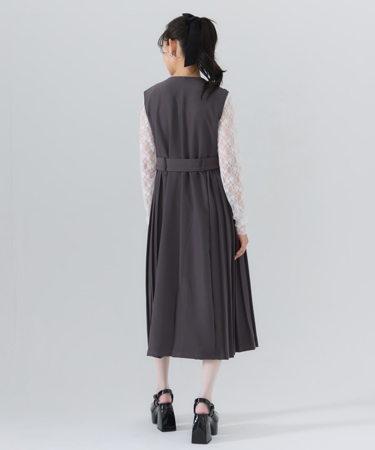 3WAYサイドプリーツトレンチコート