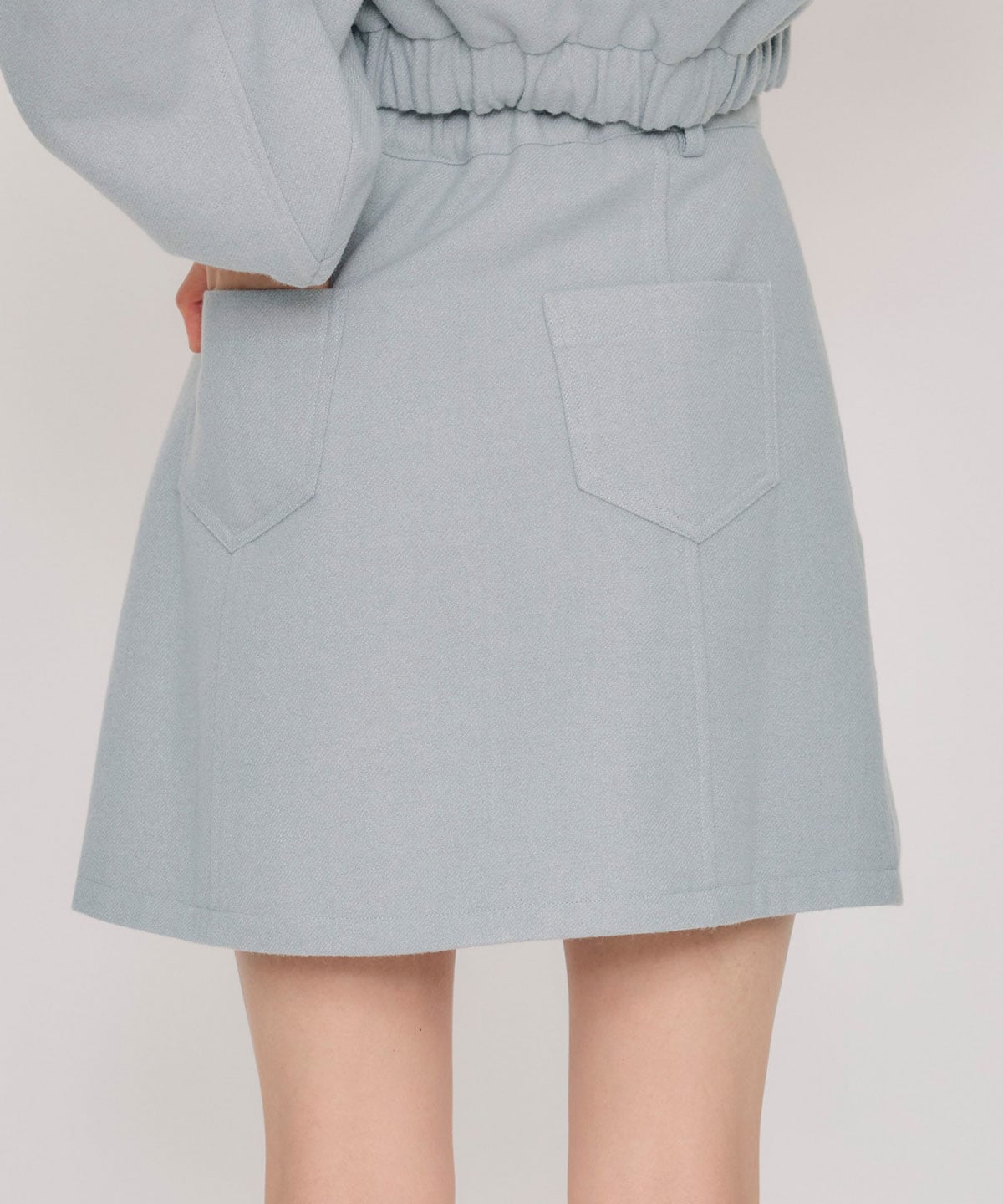 【セットアップ可能】ハイウエストフレアミニスカート