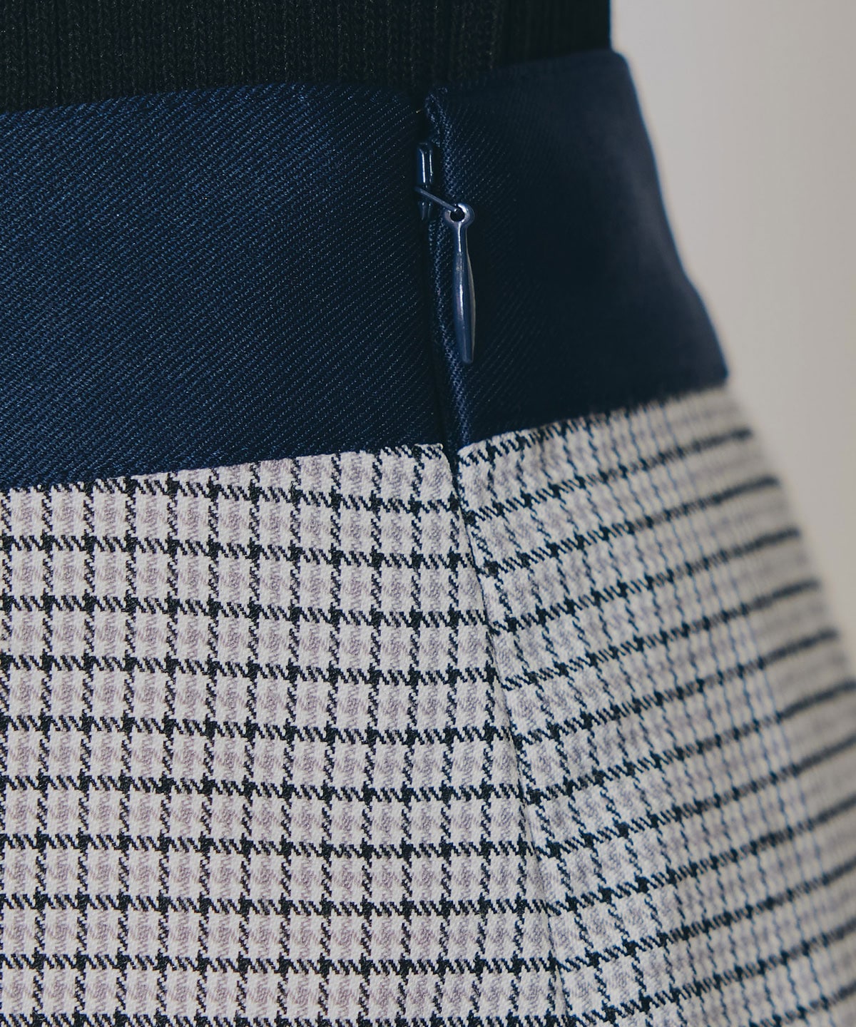 【セットアップ可能】グレンチェックミニラップスカートライクショートパンツ