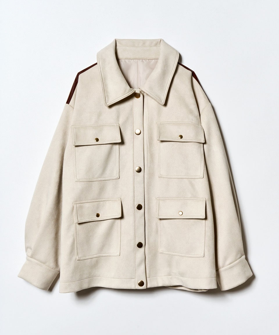 ヴィンテージライクスエードポケットジャケット