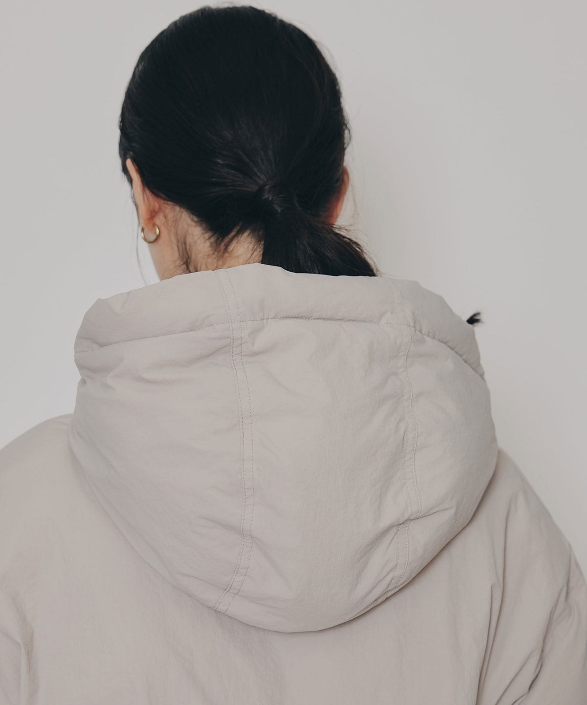 フラップポケットファイバーダウンジャケット