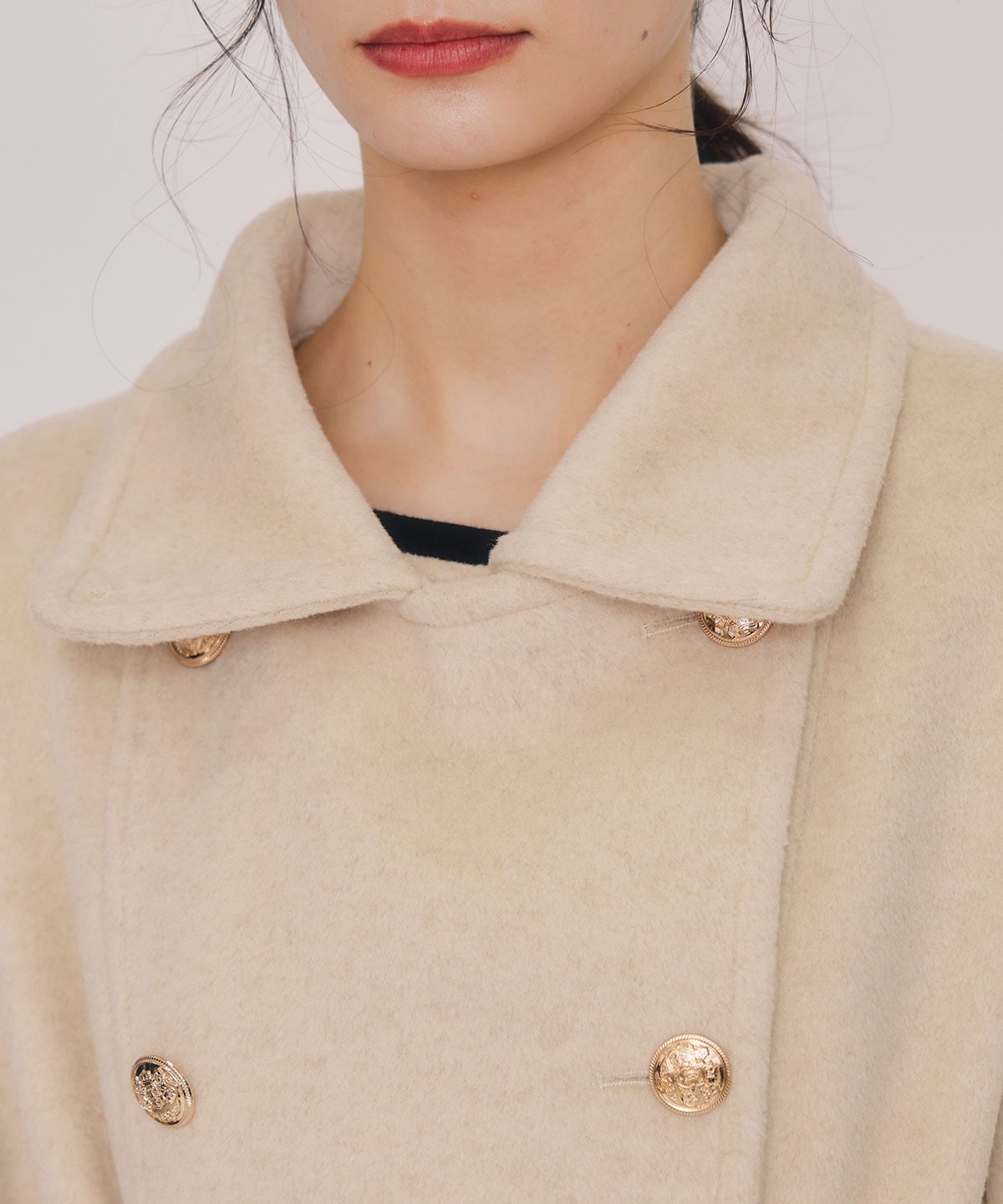 2WAYベルスリーブミドルコート