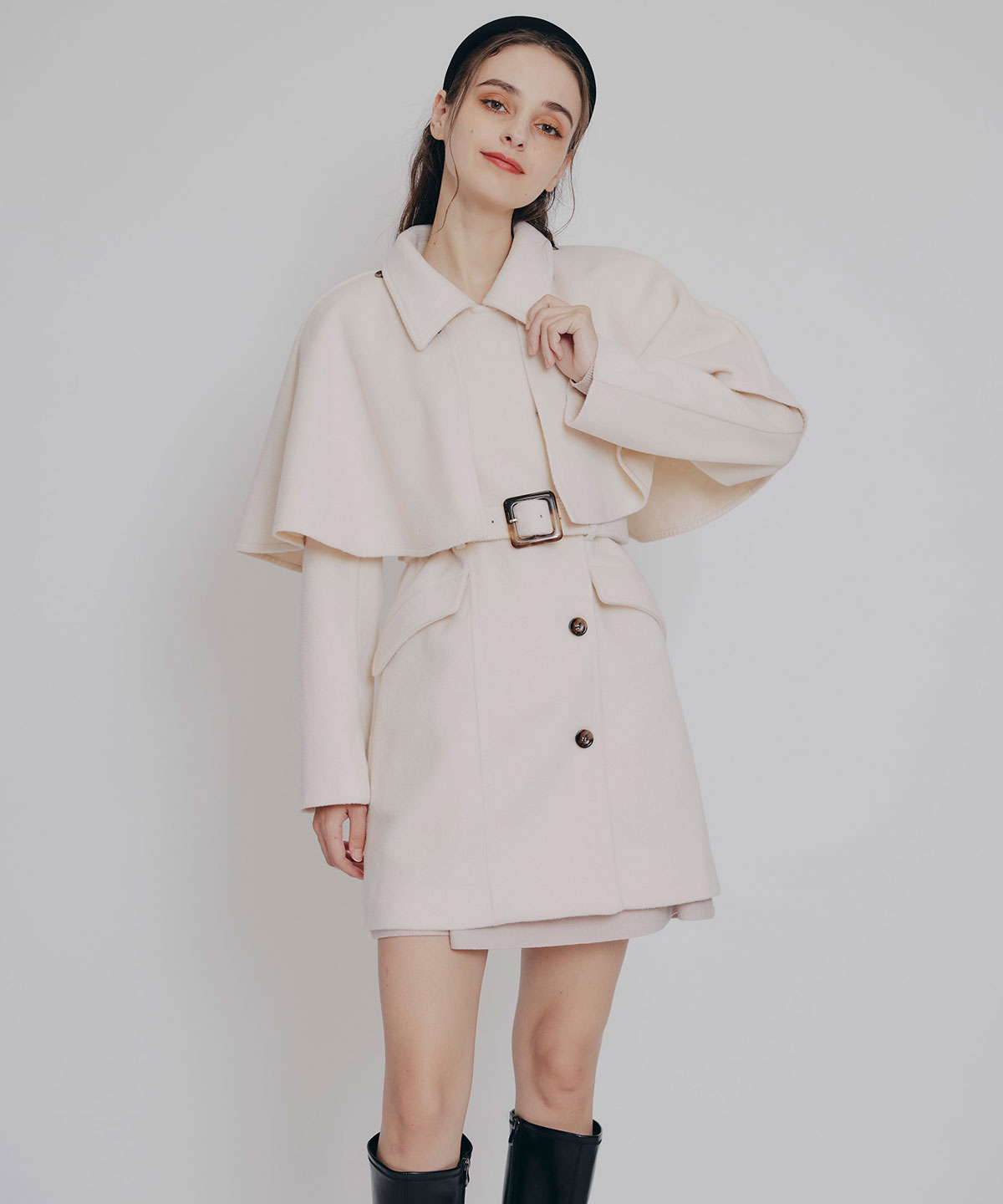 マルチWAYケープファーショートコート