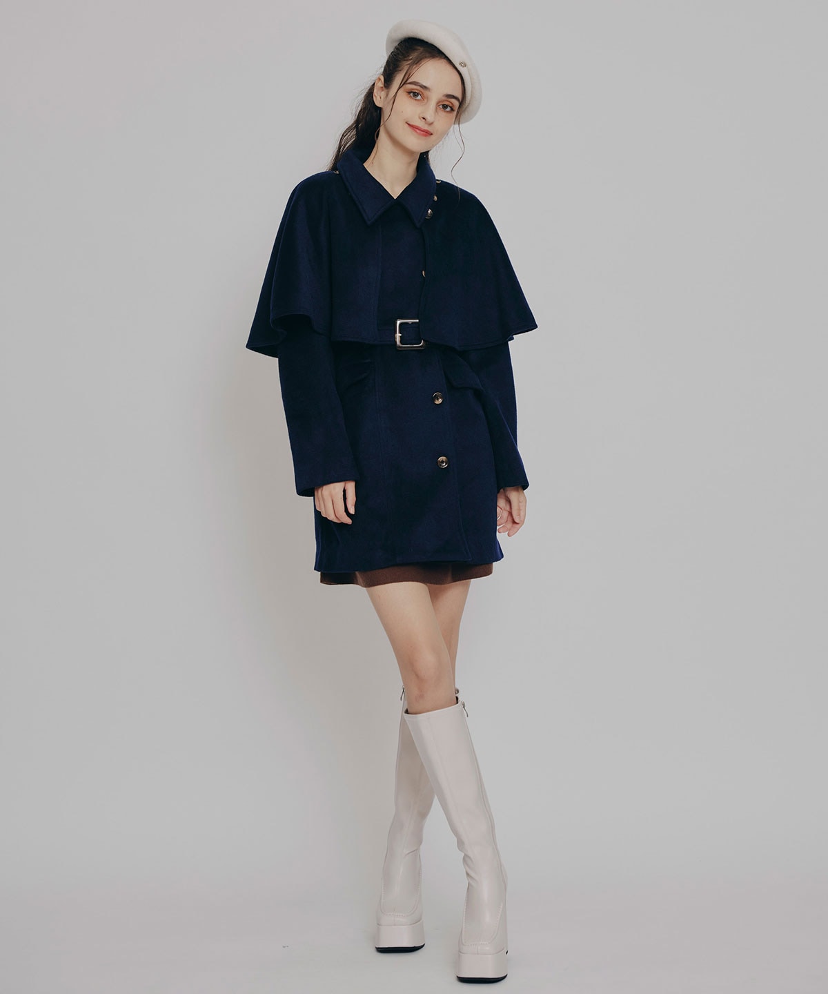 マルチWAYケープファーショートコート