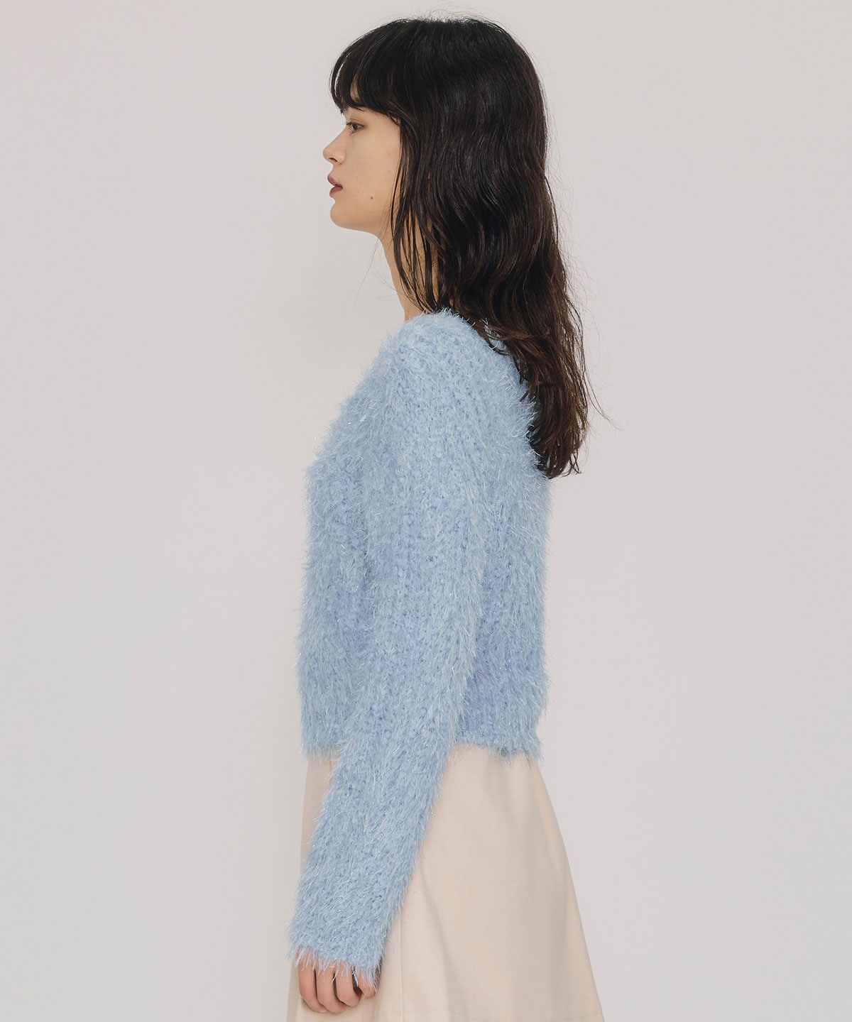 ブークレラメシャギーニットプルオーバー