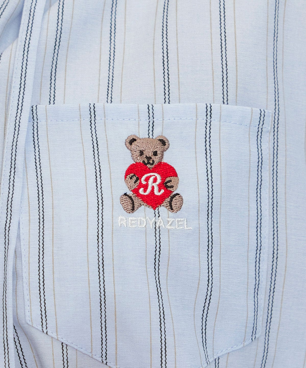 【2/13(金) 昼12時発売開始】Azelyハートストライプフードシャツブラウス