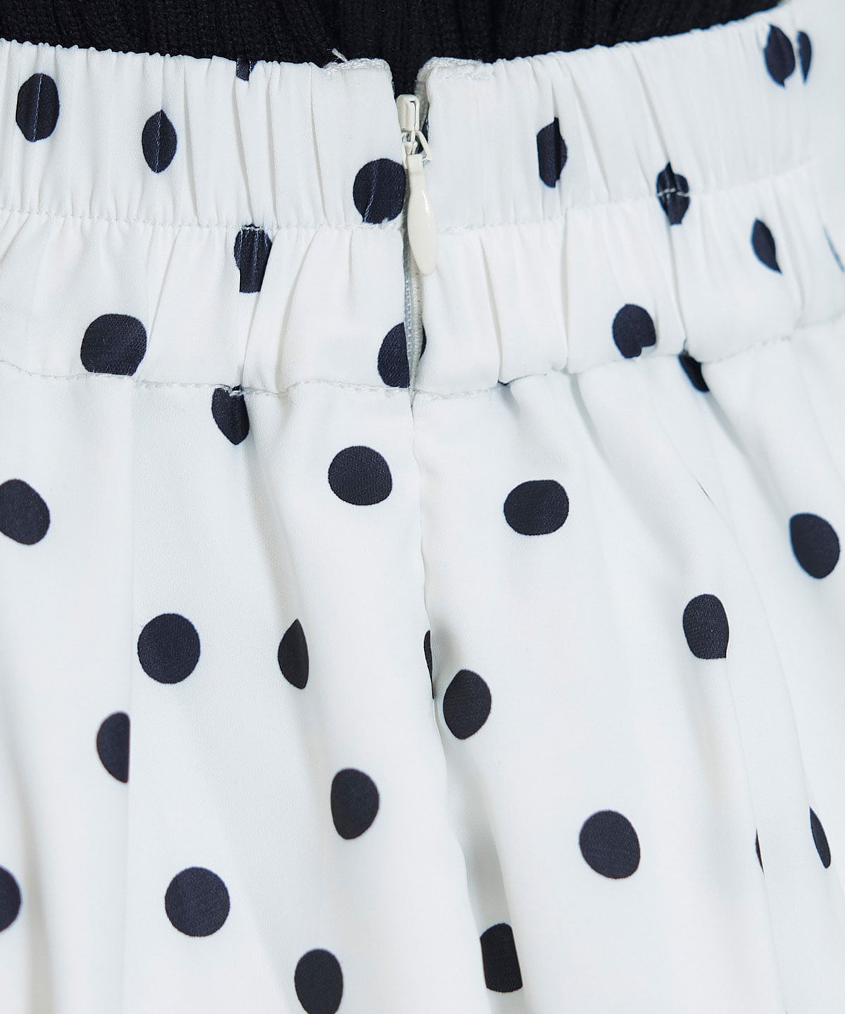 ドットチュールティアードロングスカート