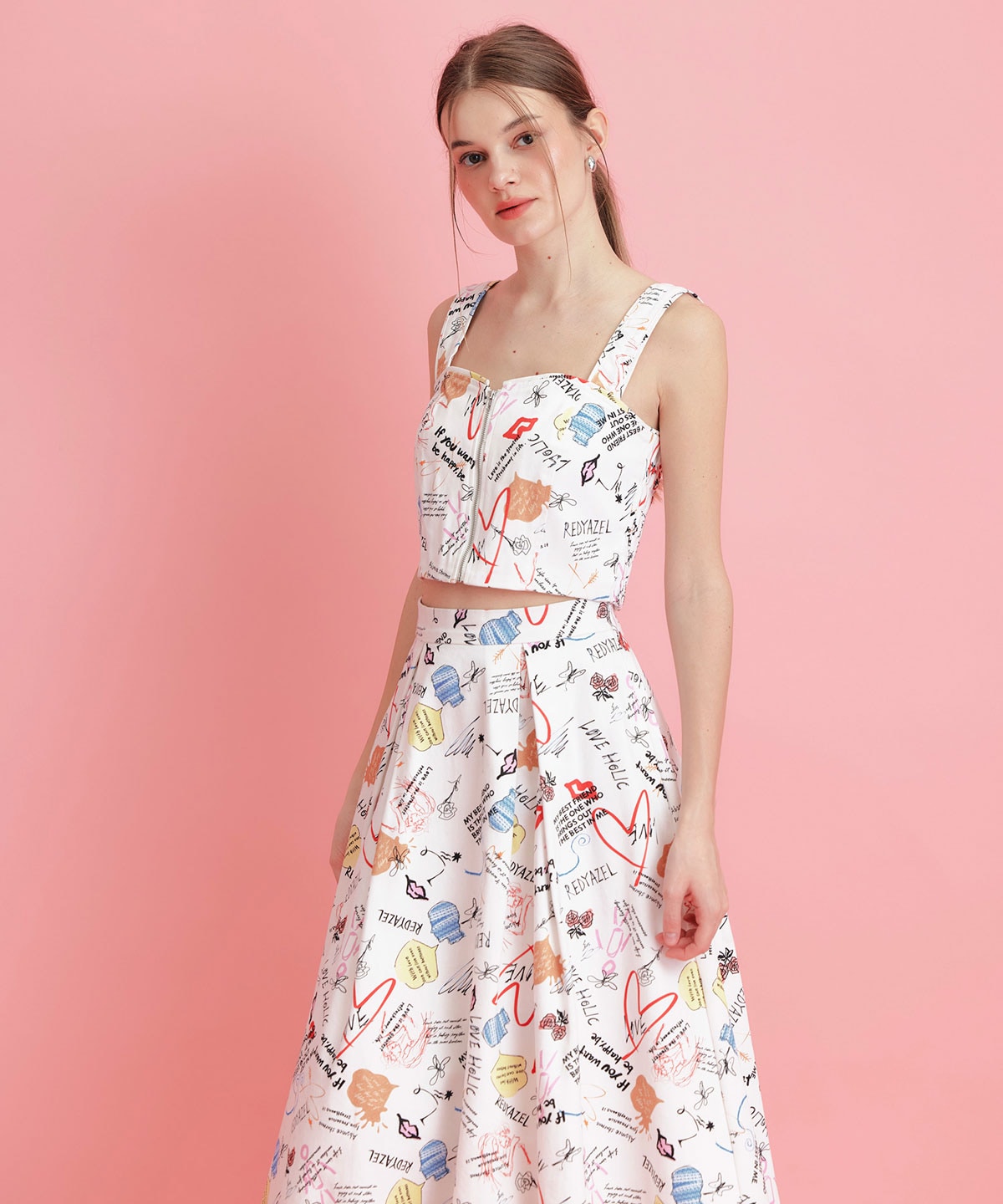 【LoveArt Series】LoveArt ロングフレアスカート