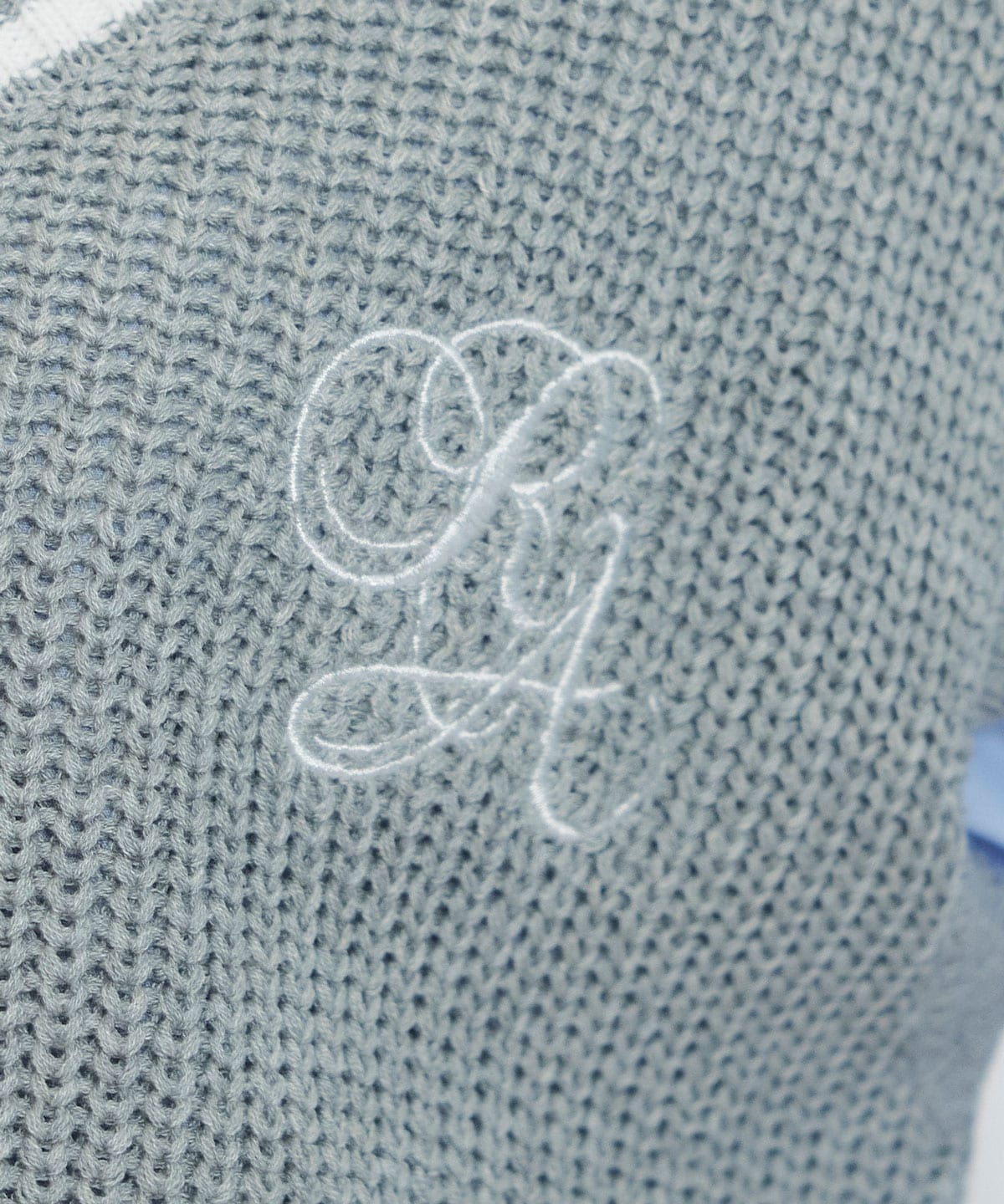 カレッジライクラインベスト×シャツブラウス