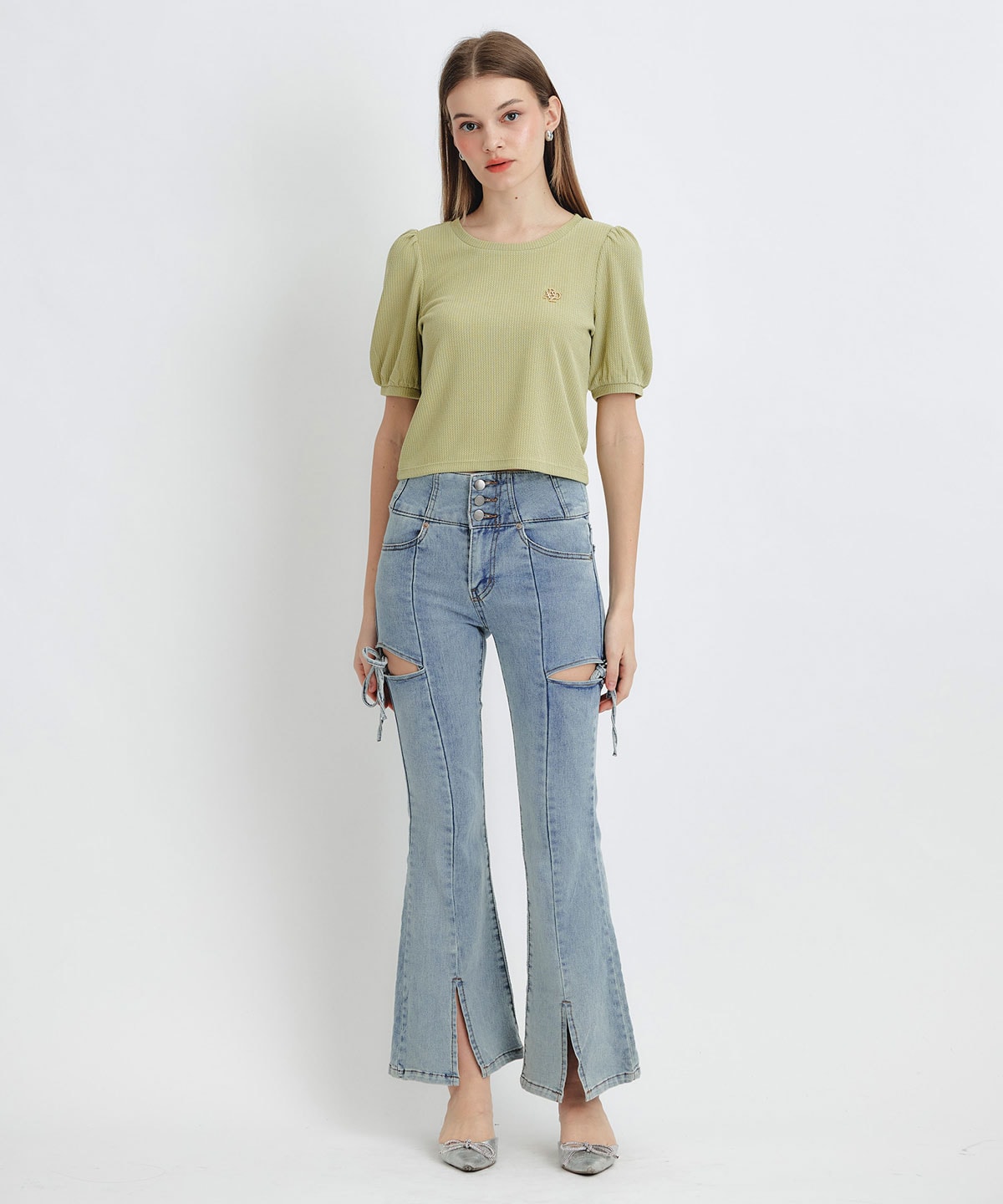 ジャガードカットロゴプルオーバー