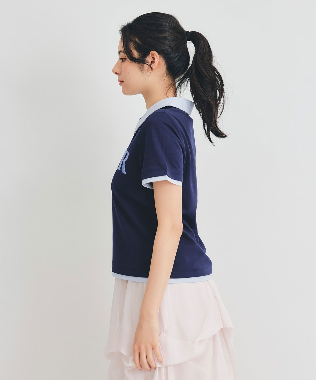 RポロレイヤードTシャツ