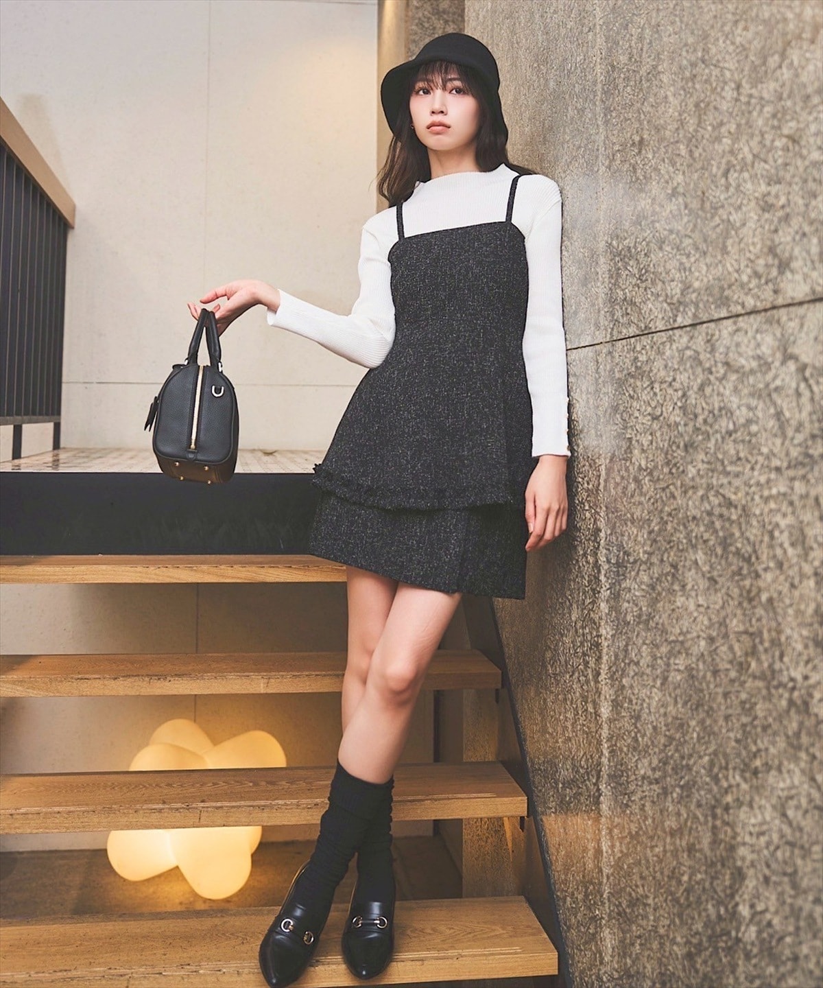 ツイードミニスカート