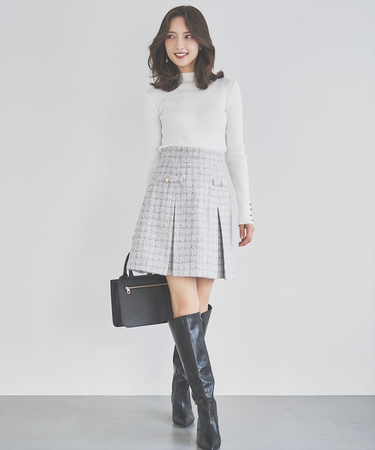 【11/21(Fri)発売】ツイードタックミニスカート