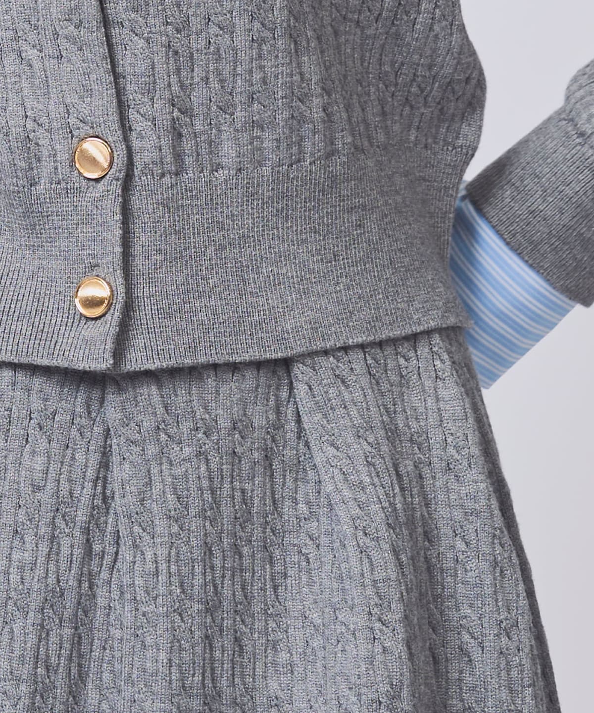 【NEW YEAR SPECIAL ITEM】レイヤードケーブルニットセットアップ