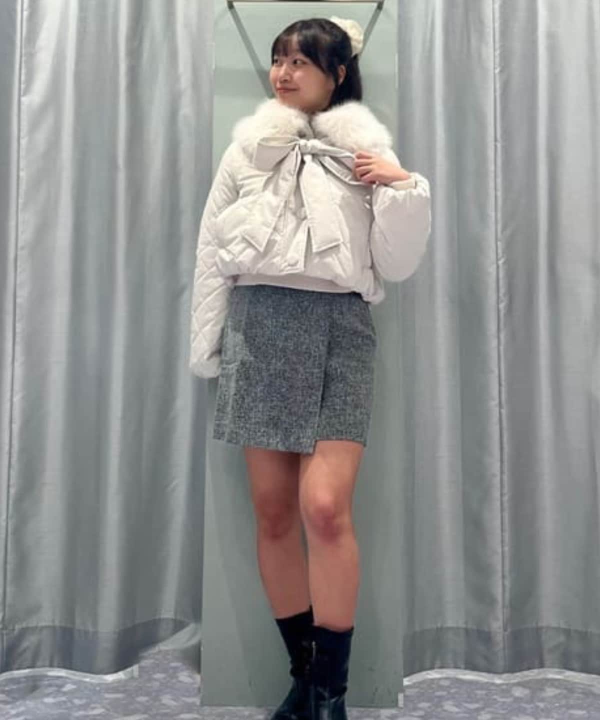 エコファーキルティングショートコート