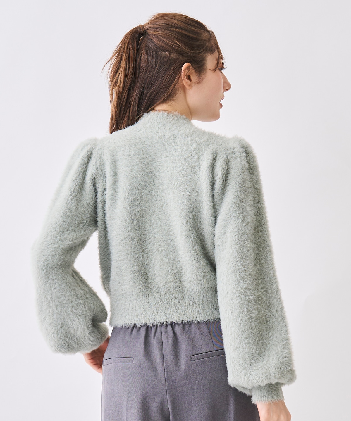 【NEW YEAR SPECIAL ITEM】ビジューハイネックシャギーニット