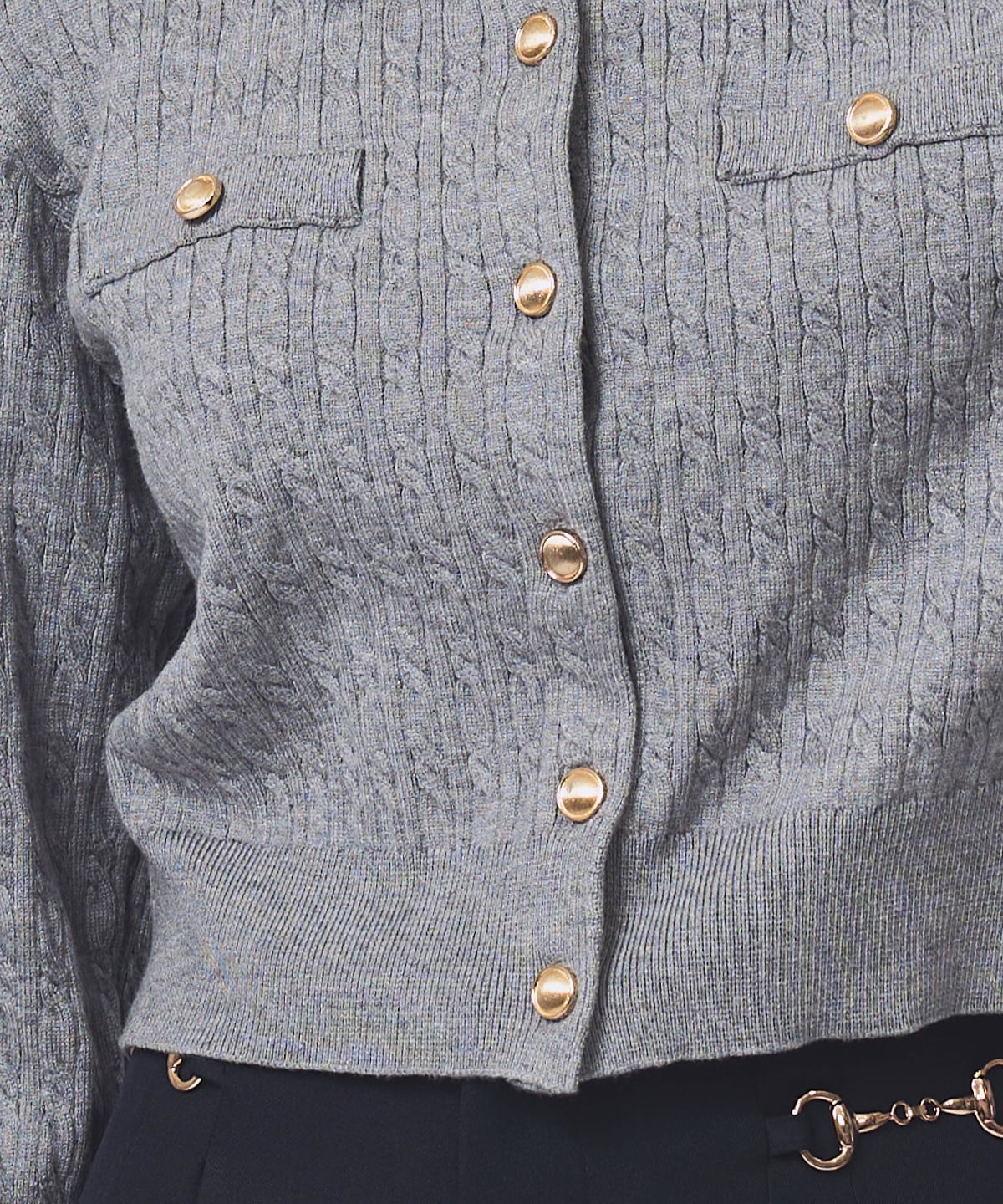 【NEW YEAR SPECIAL ITEM】レイヤードケーブルニットカーディガン