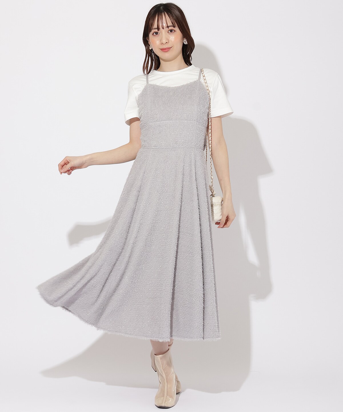 フリンジキャミワンピース