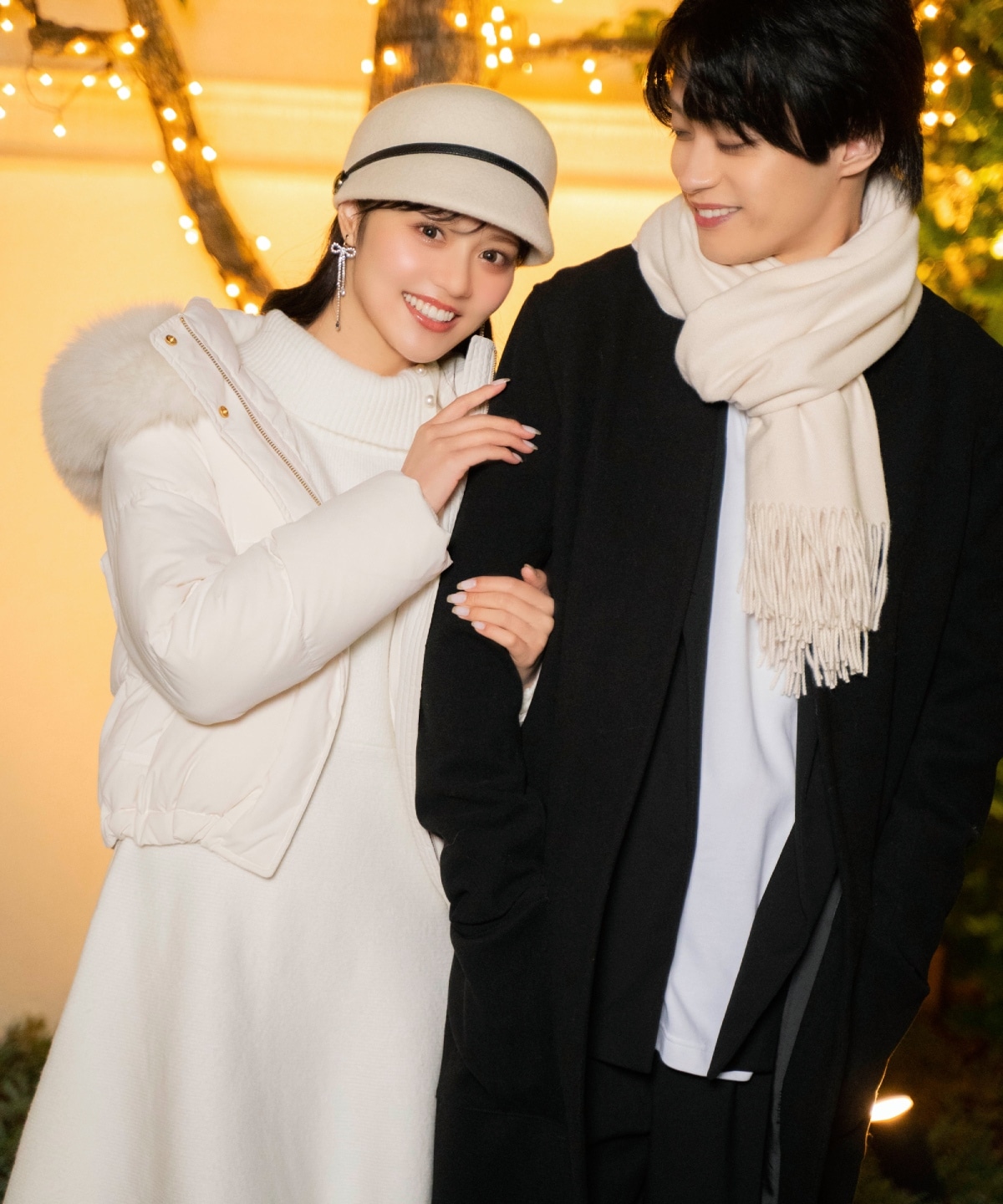 ベルト付きウールハット