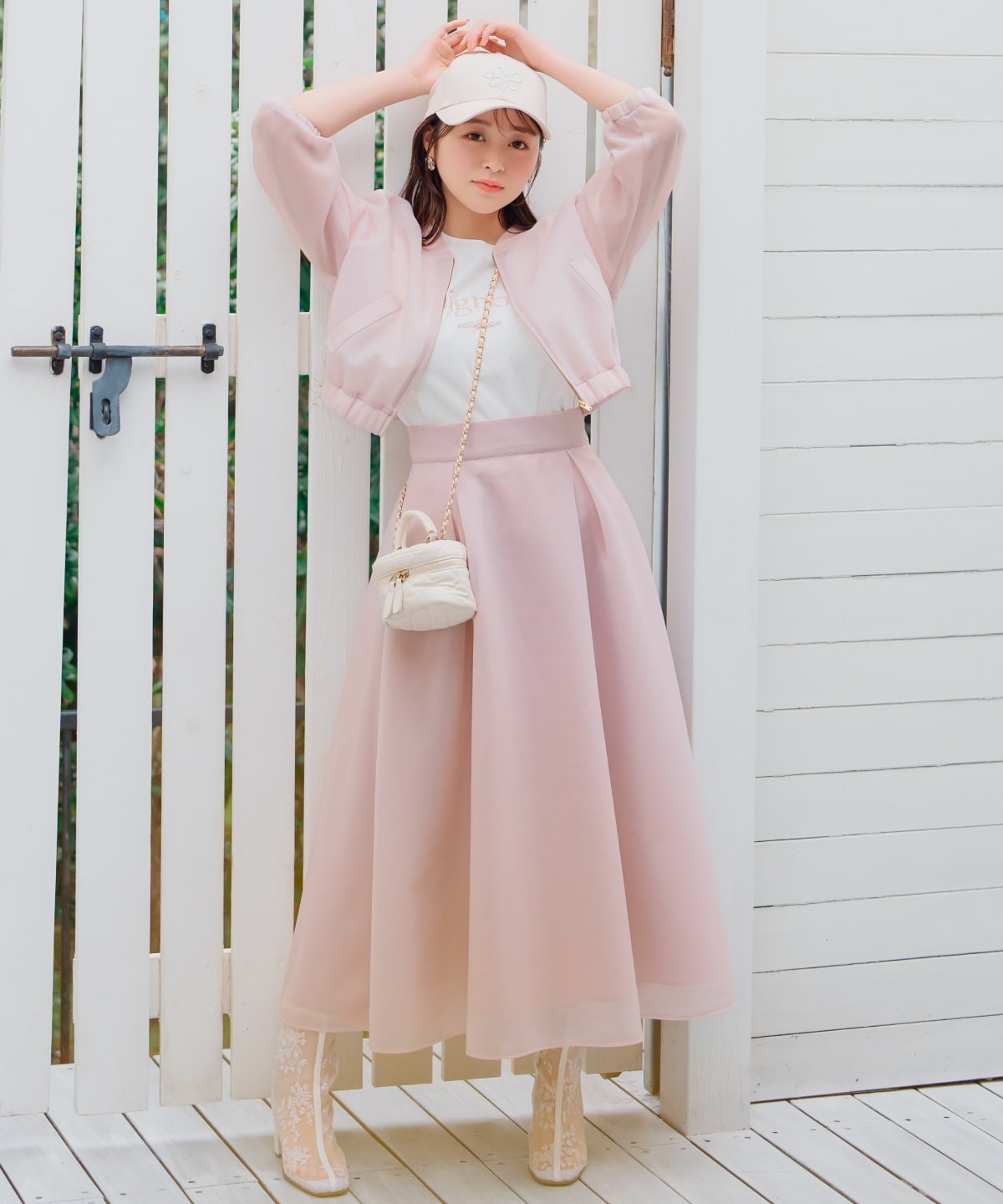 シアーダンボールフレアスカート