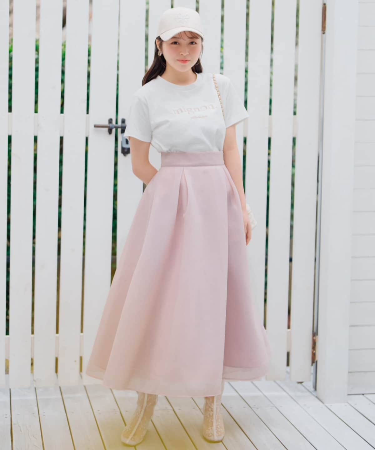 シアーダンボールフレアスカート