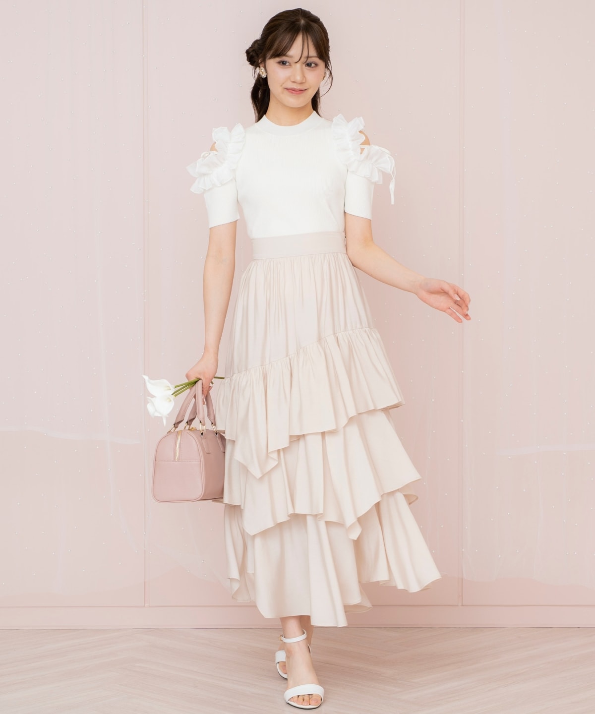 ランダムティアードスカート