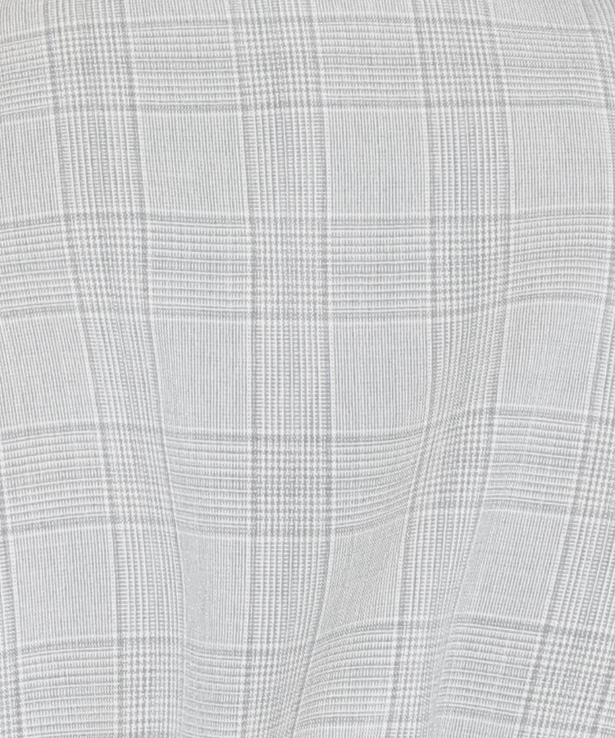 配色襟ダブルフリルシャツワンピース