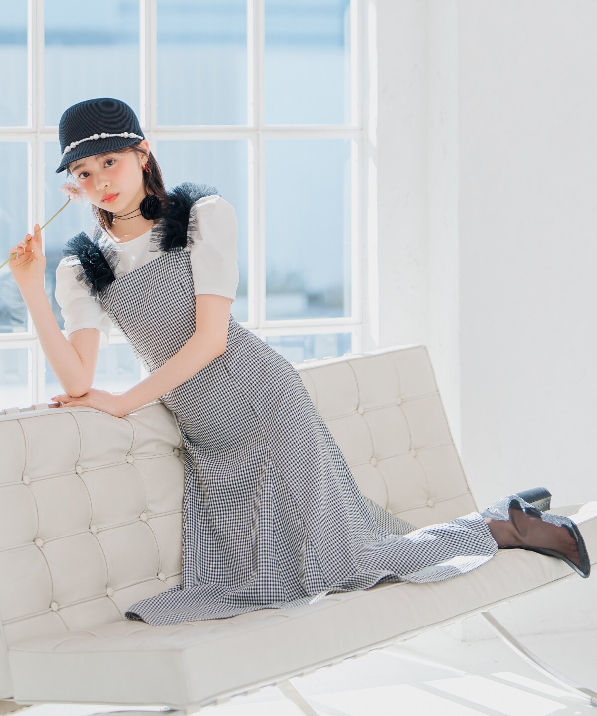 チュールフリルマーメイドジャンスカ