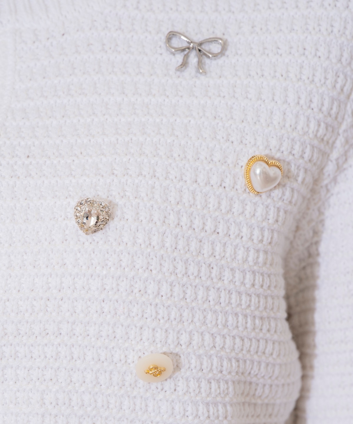 シャイニービジューカーディガン