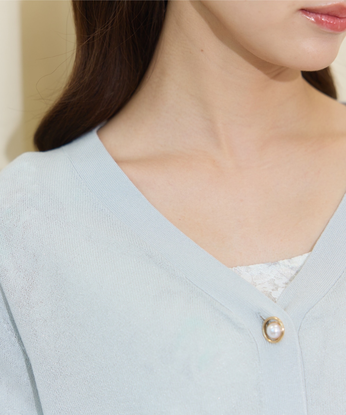 アソートボタンシアーカーディガン