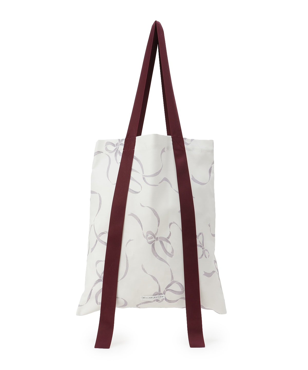 リボンプリントトートバッグ